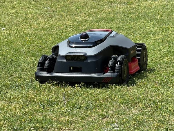 MOVA LiDAX Ultra 3000 AWD all-wheel-drive robotic mower outdoors