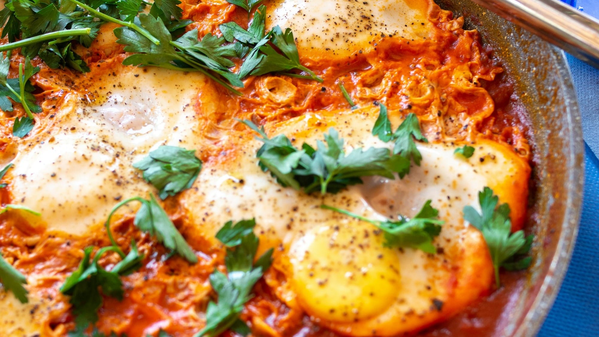 Pan full of Shakshuka.