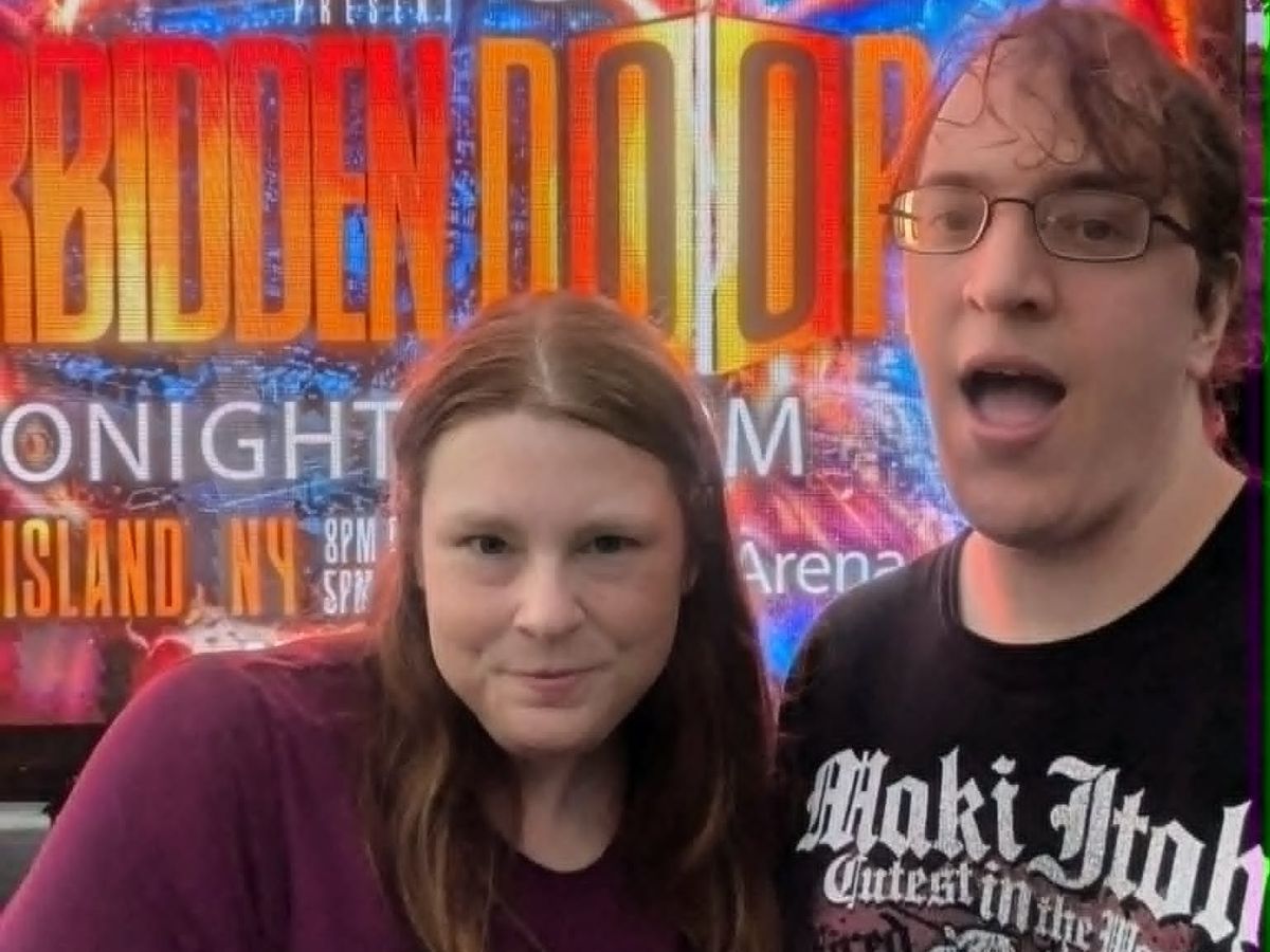 A picture of Dory and her partner Kim at AEW Forbidden Door 2024 in NY