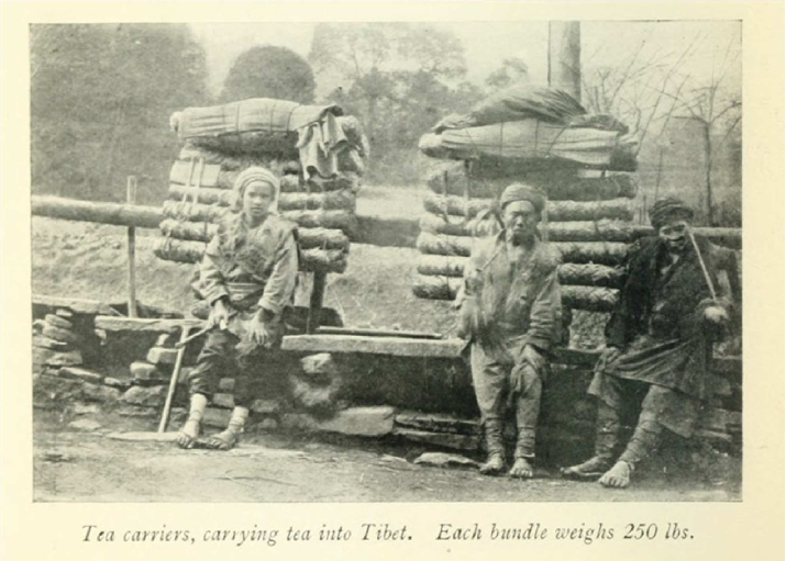 Tea porters in Sichuan carrying pu’er tea