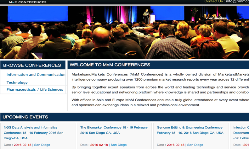 Join us at the 2016 NGS Data Analysis and Biomarker Conferences
