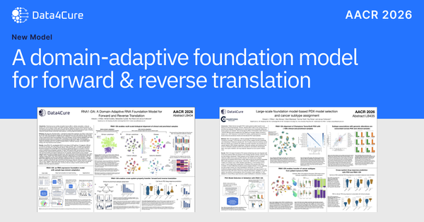 Data4Cure Presents a Foundation Model for Forward and Reverse Translation at AACR 2026 Annual Meeting