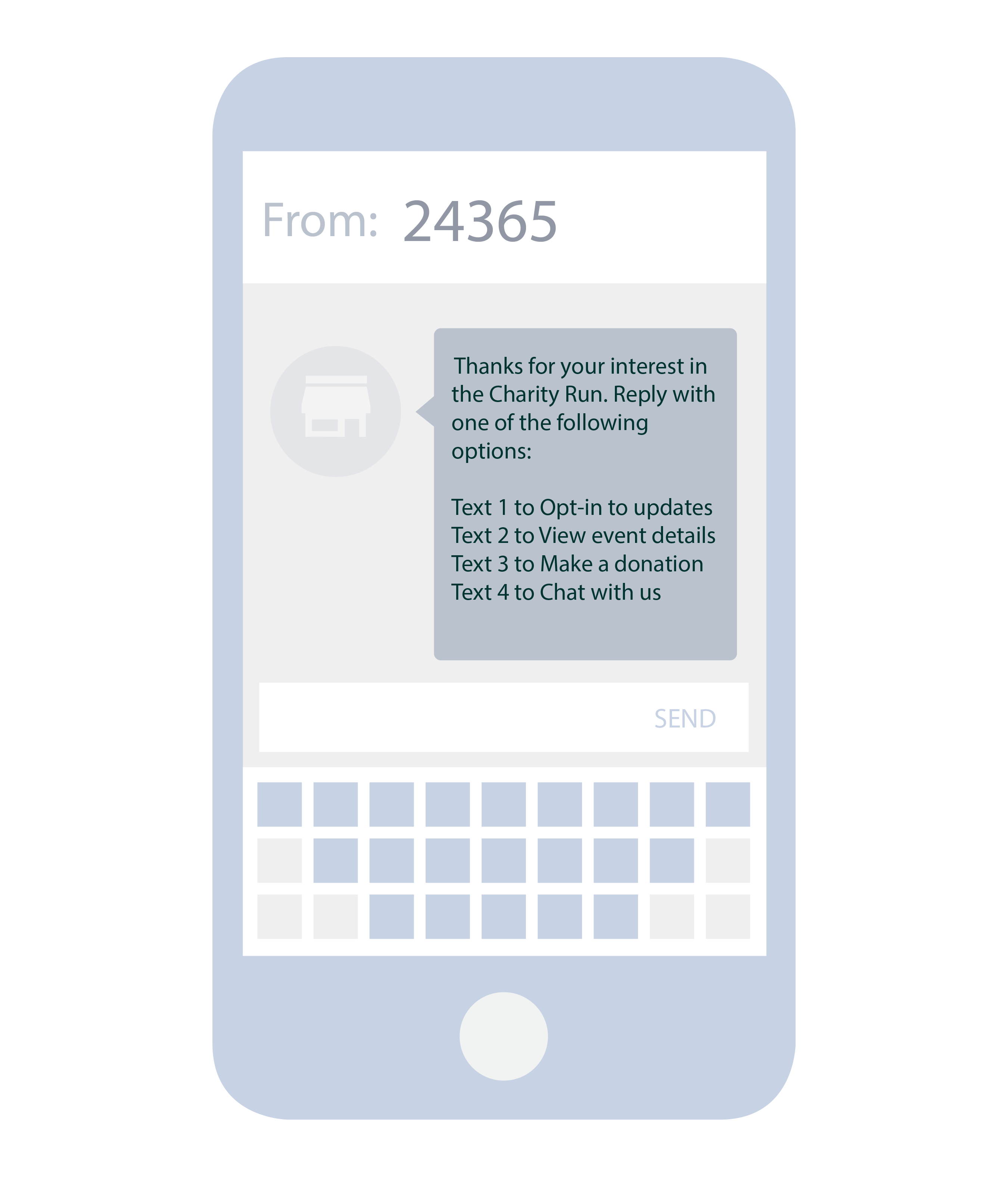 Example Church Menu on The Rally Platform