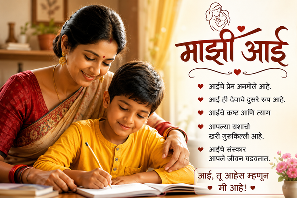 Mazi Aai Nibandh in Marathi माझी आई निबंध मराठी