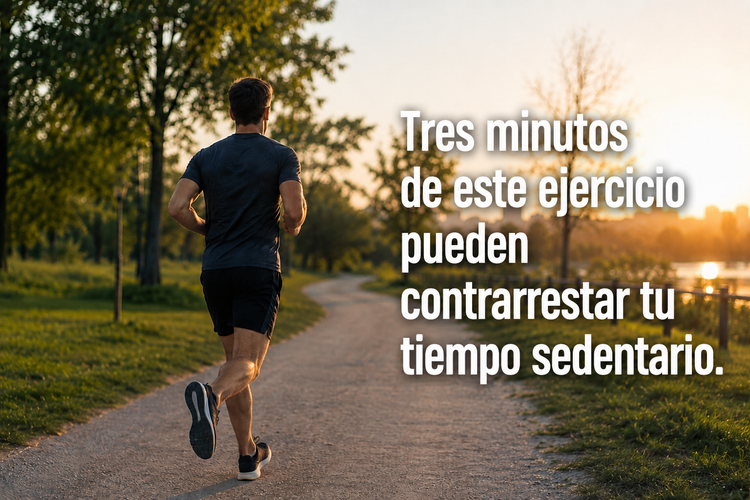 #136. Tres minutos de este ejercicio pueden contrarrestar el tiempo que pasas sentado.