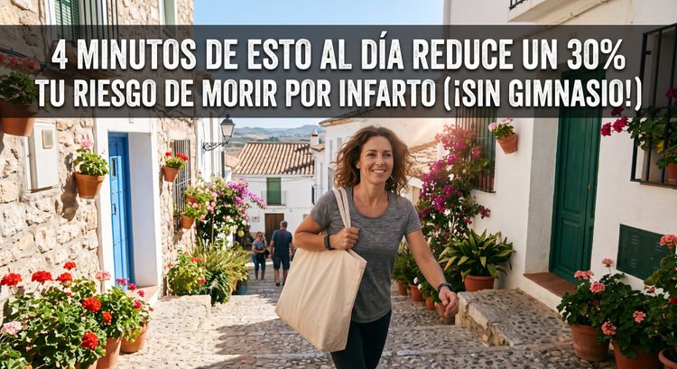 #147. 4 minutos de esto al día reduce un 30% tu riesgo de morir por infarto (¡sin gimnasio!)