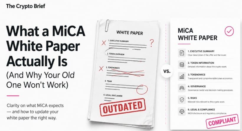 What a MiCA White Paper Actually Is (And Why Your Old One Won't Work)