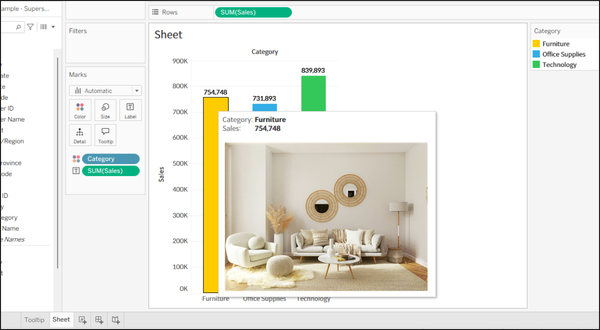 How to Insert Images in Tableau Tooltips