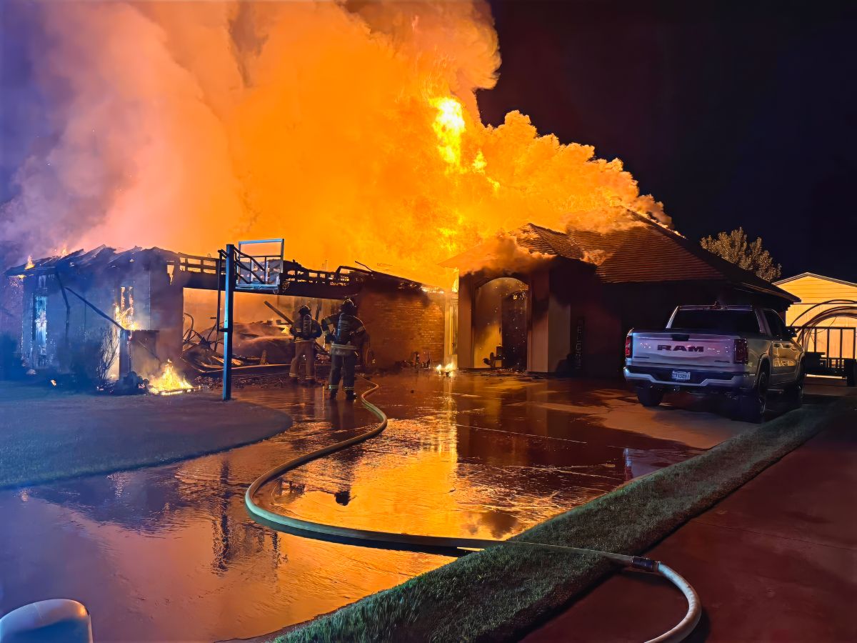 Four Residents Escape Major House Fire on Main Street in Brusly