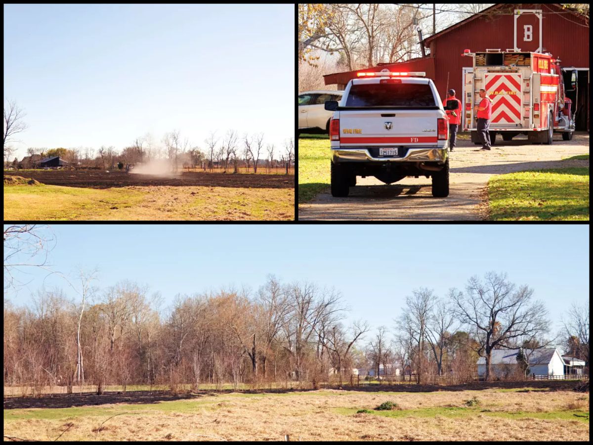 Grass Fire Burns Across Erwinville Fields — Days After Parish President Defended Decision Not to Issue Burn Ban