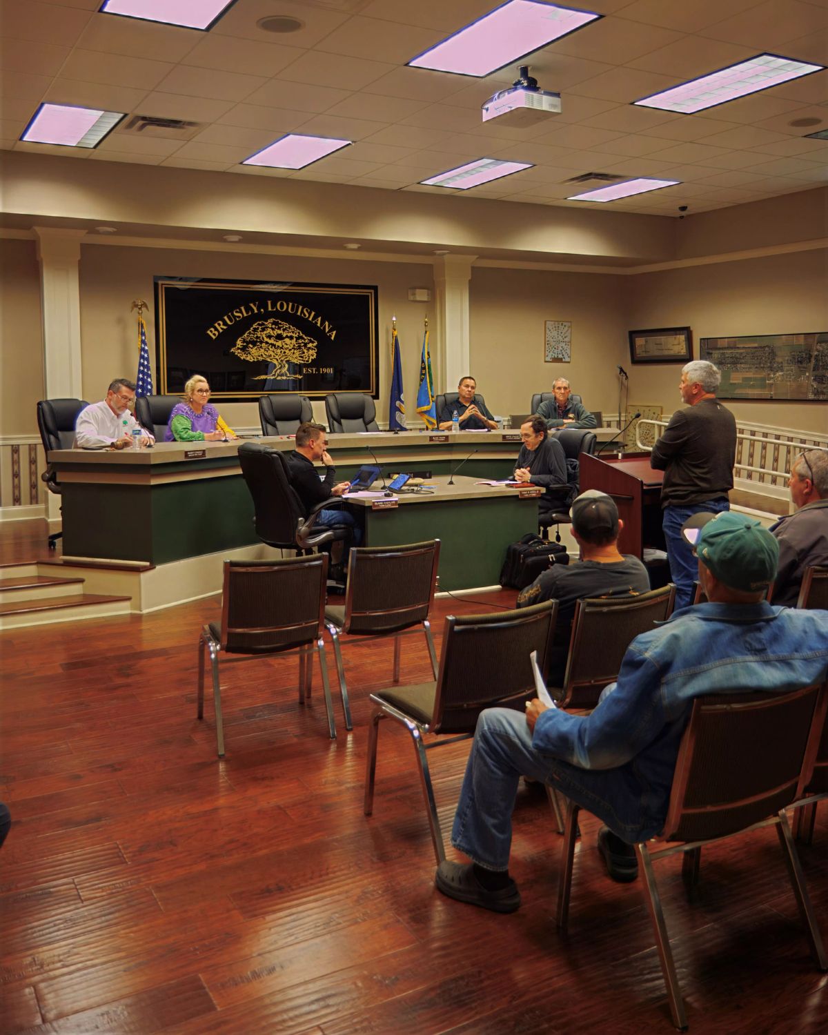 Brusly Committee Meeting Reveals Contractor Default Dispute, Road Overlay Setback