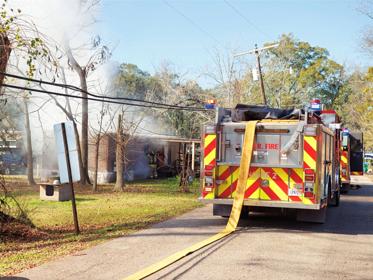 WBR Fire Responded to Mobile Home Fire on Freeman Lane