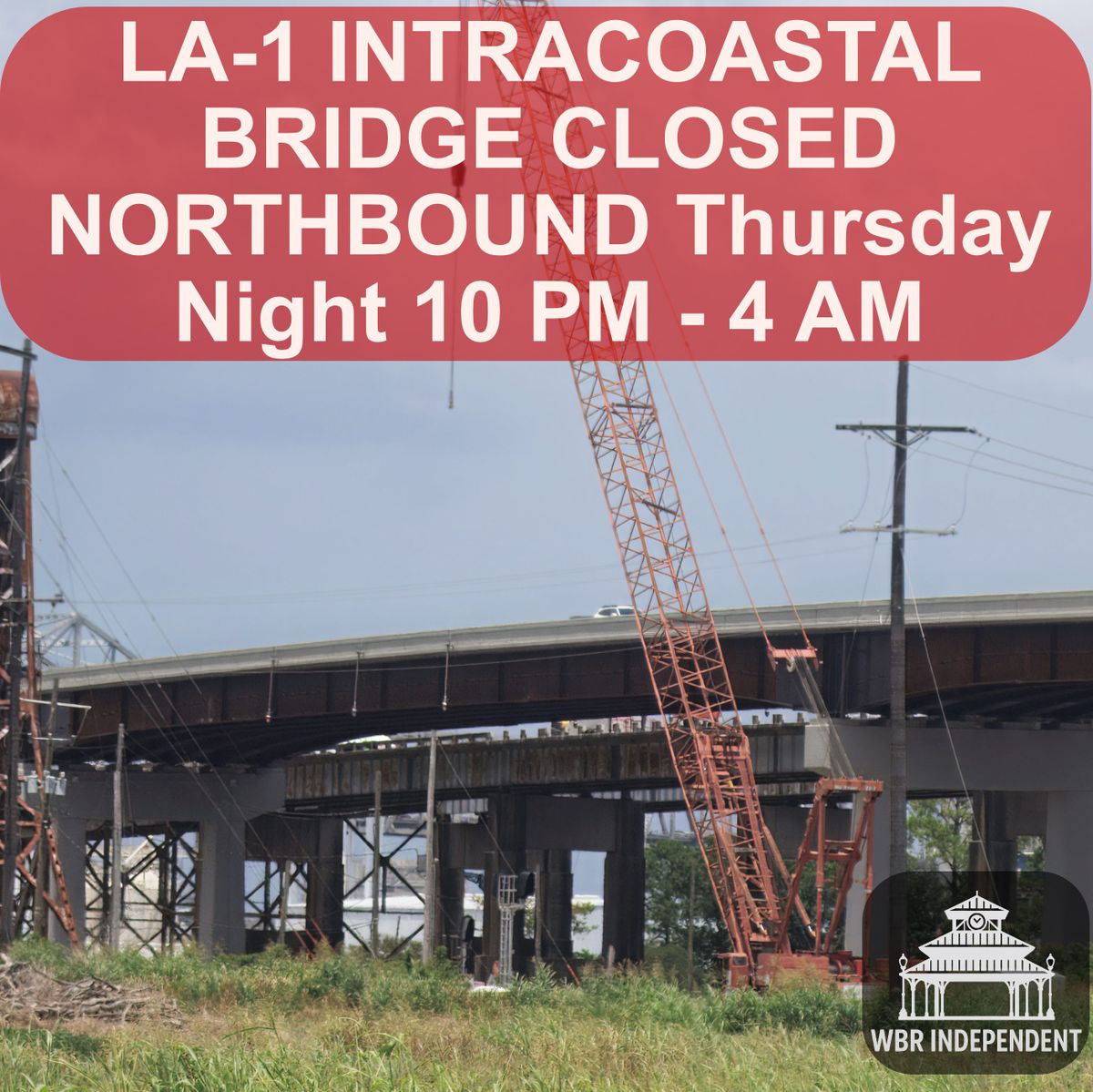 LA-1 Bridge Rolling Closures Thursday Night for Striping Work