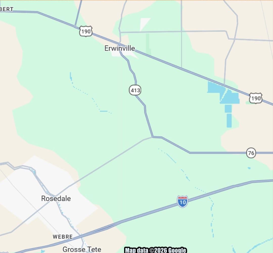 Substance on roads near Erwinville was likely muddy water, Sheriff's Office says
