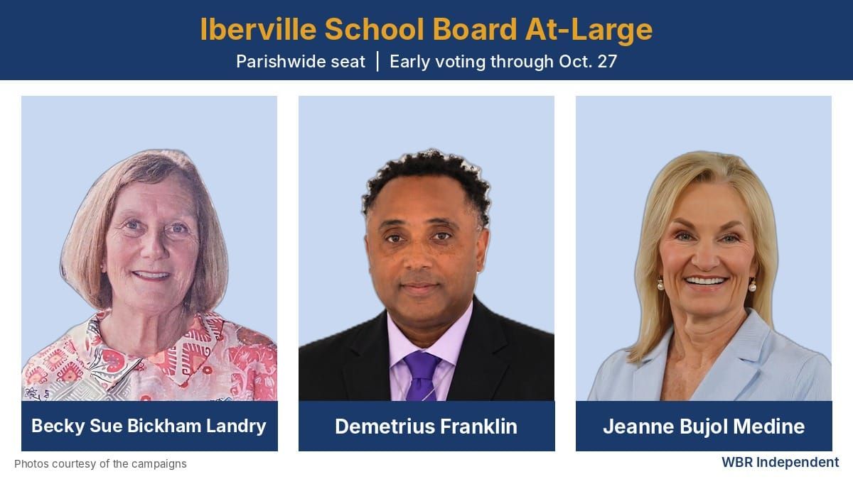 Three candidates want Iberville's at-large school board seat. Here's what they told us.