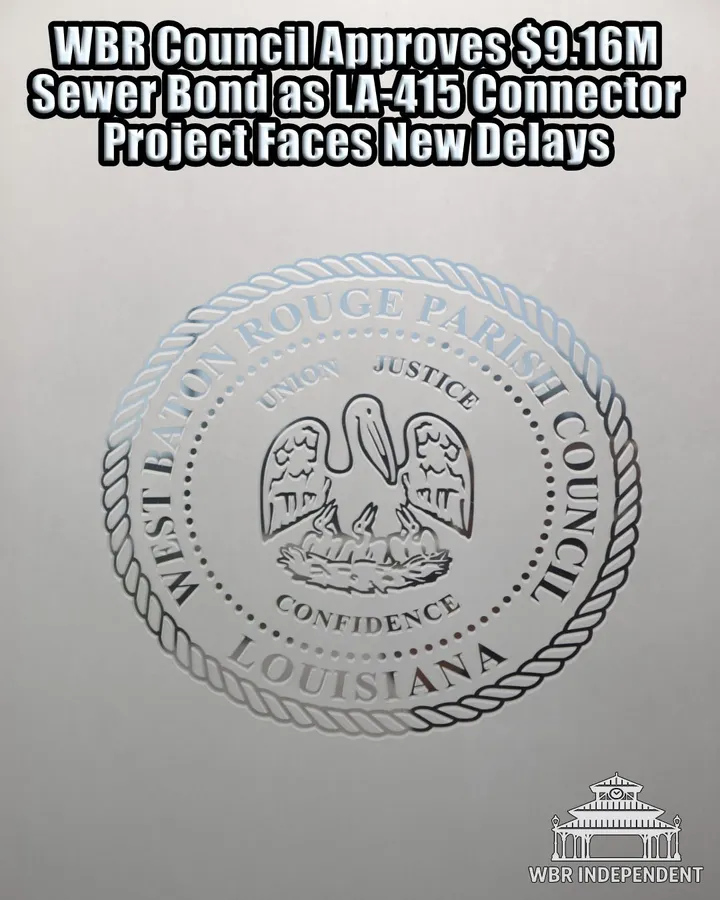 WBR Council Approves $9.16M Sewer Bond as LA-415 Connector Project Faces New Delays