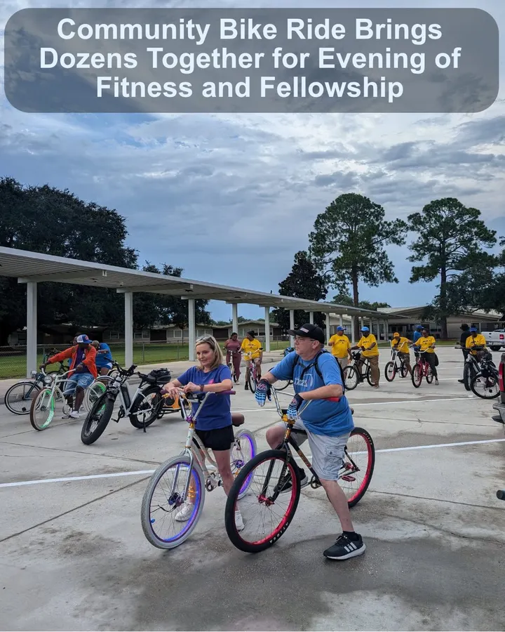 Community Bike Ride Brings Dozens Together for Evening of Fitness and Fellowship