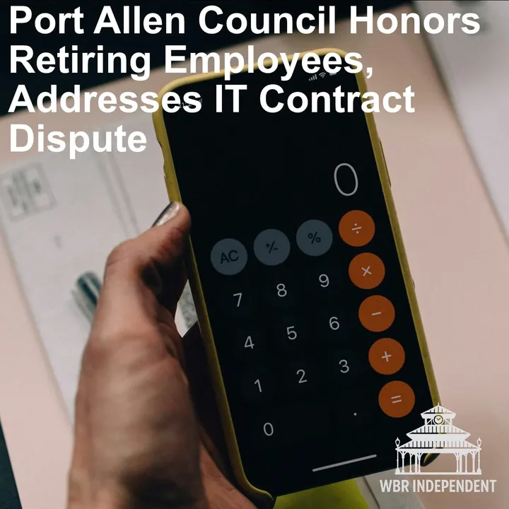 Port Allen Council Honors Retiring Employees, Addresses IT Contract Dispute