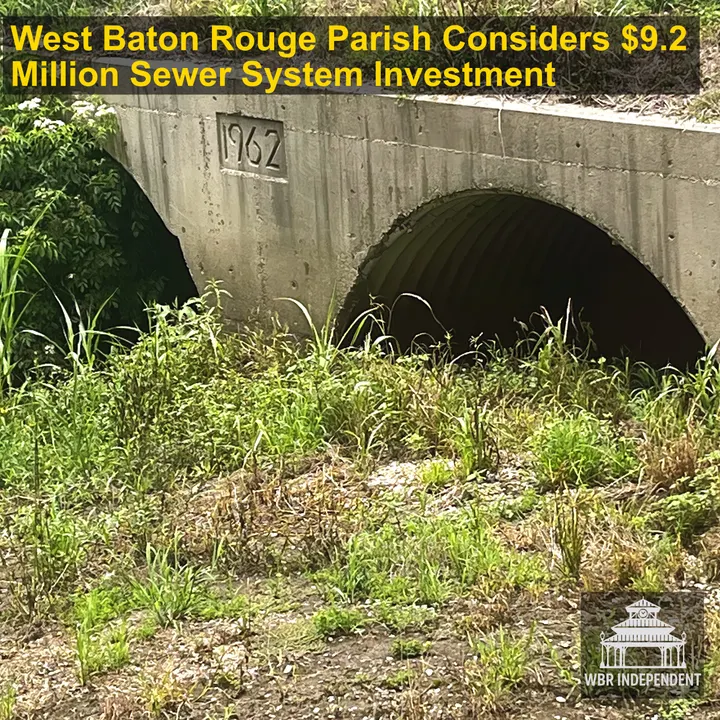 West Baton Rouge Parish Considers $9.2 Million Sewer System Investment