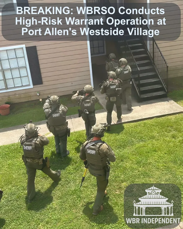 BREAKING: WBRSO Conducts High-Risk Warrant Operation at Port Allen's Westside Village