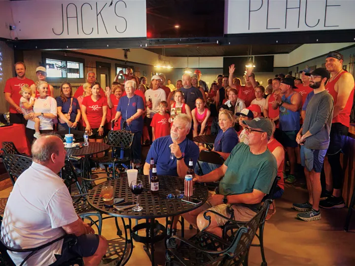 He ran 100 miles for his sister. Now Port Allen keeps running for him.