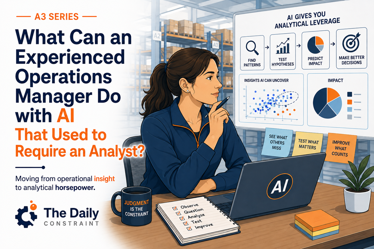 What Can an Experienced Operations Manager Do with AI That Used to Require an Analyst?