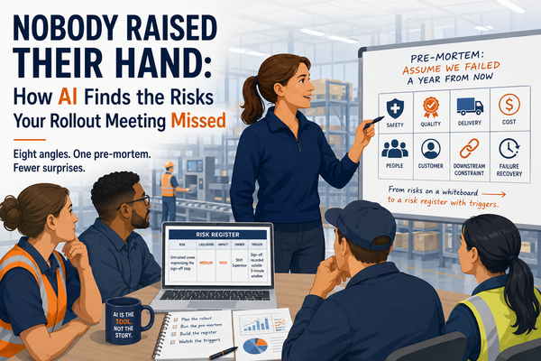 Nobody Raised Their Hand: How AI Finds the Risks Your Rollout Meeting Missed