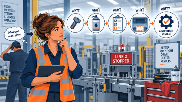 The 5-Whys Incident Framework: Drilling Down on Line Stoppages in 60 Seconds
