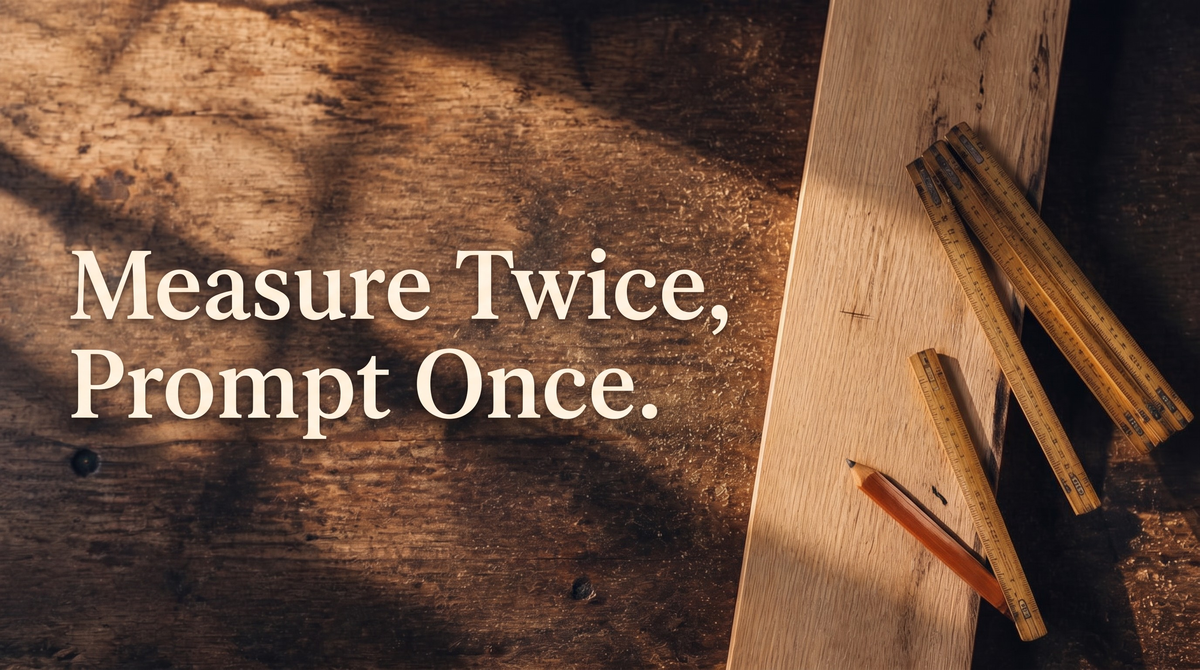 Measure Twice, Prompt Once.