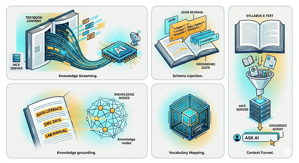 Conceptual Diagram of AI Knowledge Grounding  