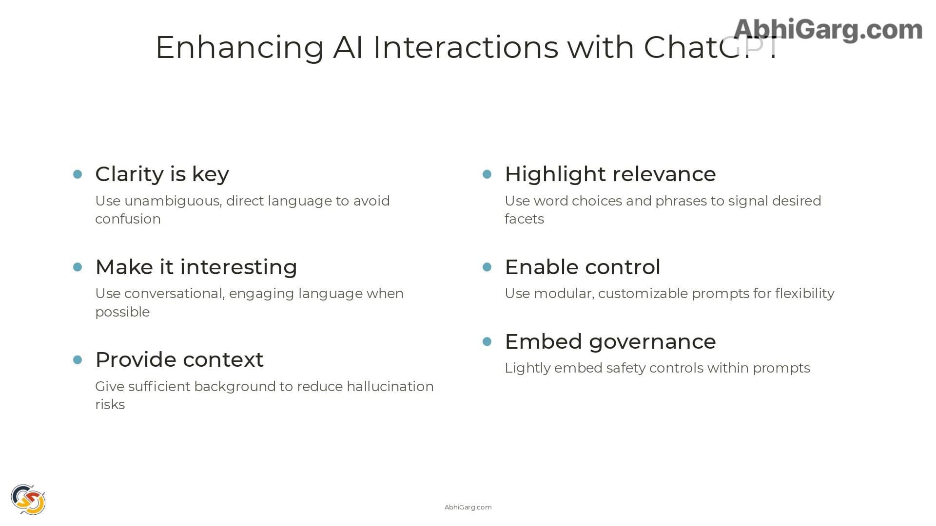 Enhancing Al Interactions with ChatGPT