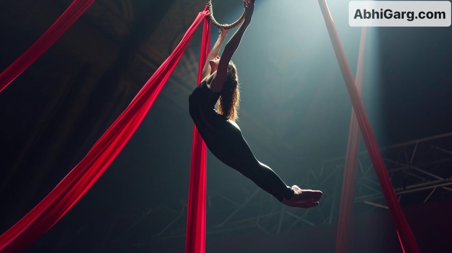 aerial yoga practice