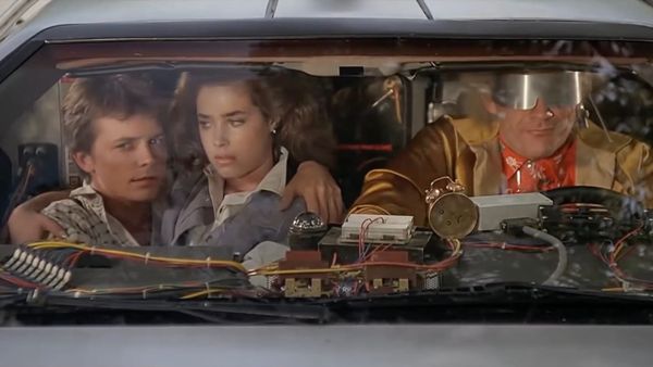 "Roads? Where we're going, we don't need roads"; Back to the Future scene