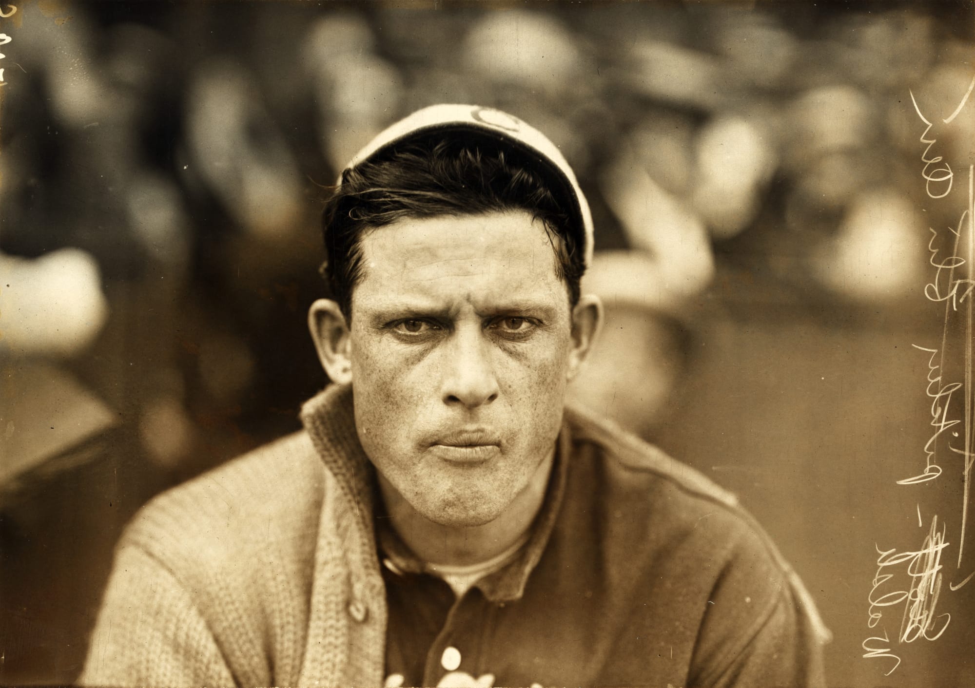 Ed Walsh in 1911, photographed by Paul Thompson. Public domain.