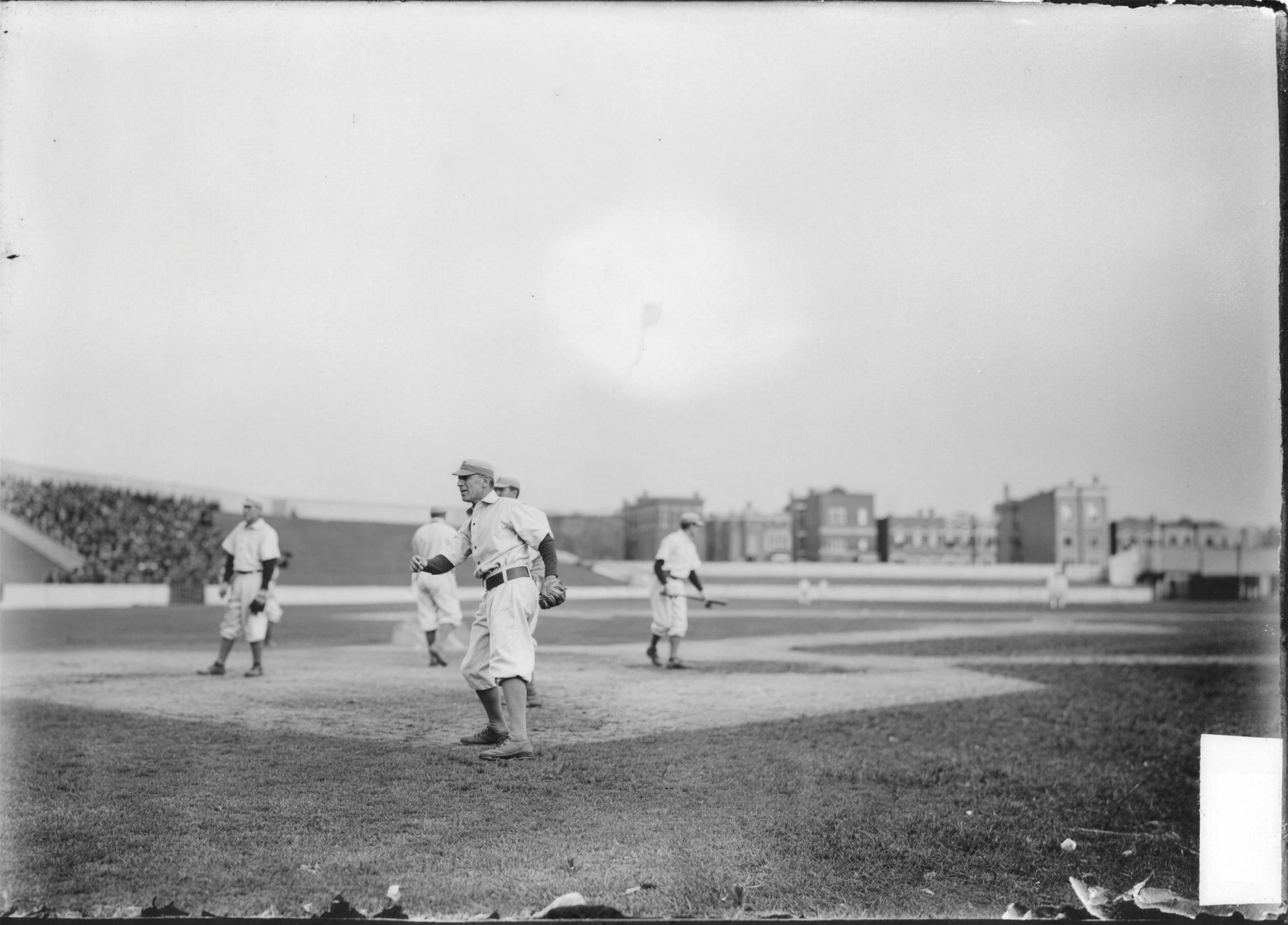 Deadball-era baseball, when starting a game meant finishing it. Public domain.
