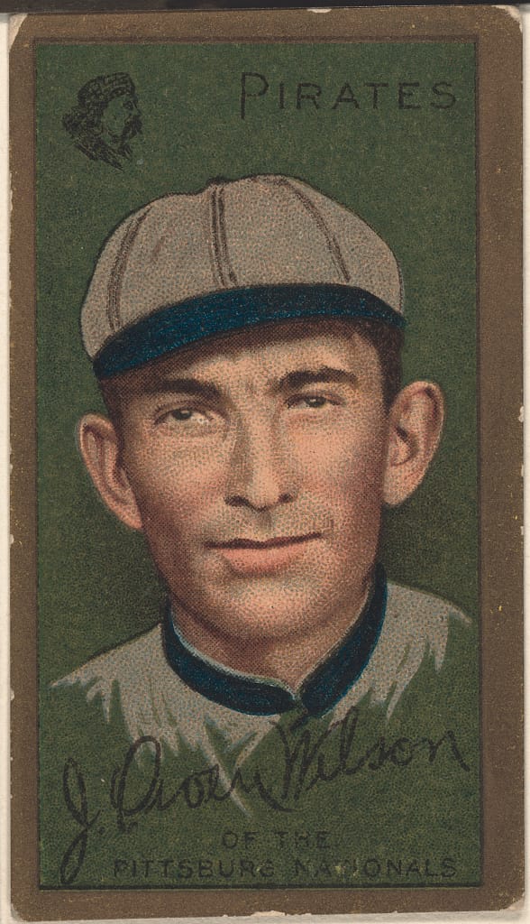 Chief Wilson's tobacco-era baseball card. Library of Congress / public domain.
