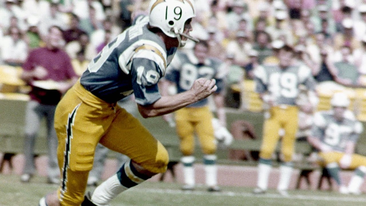 Lance Alworth in the Chargers powder blues