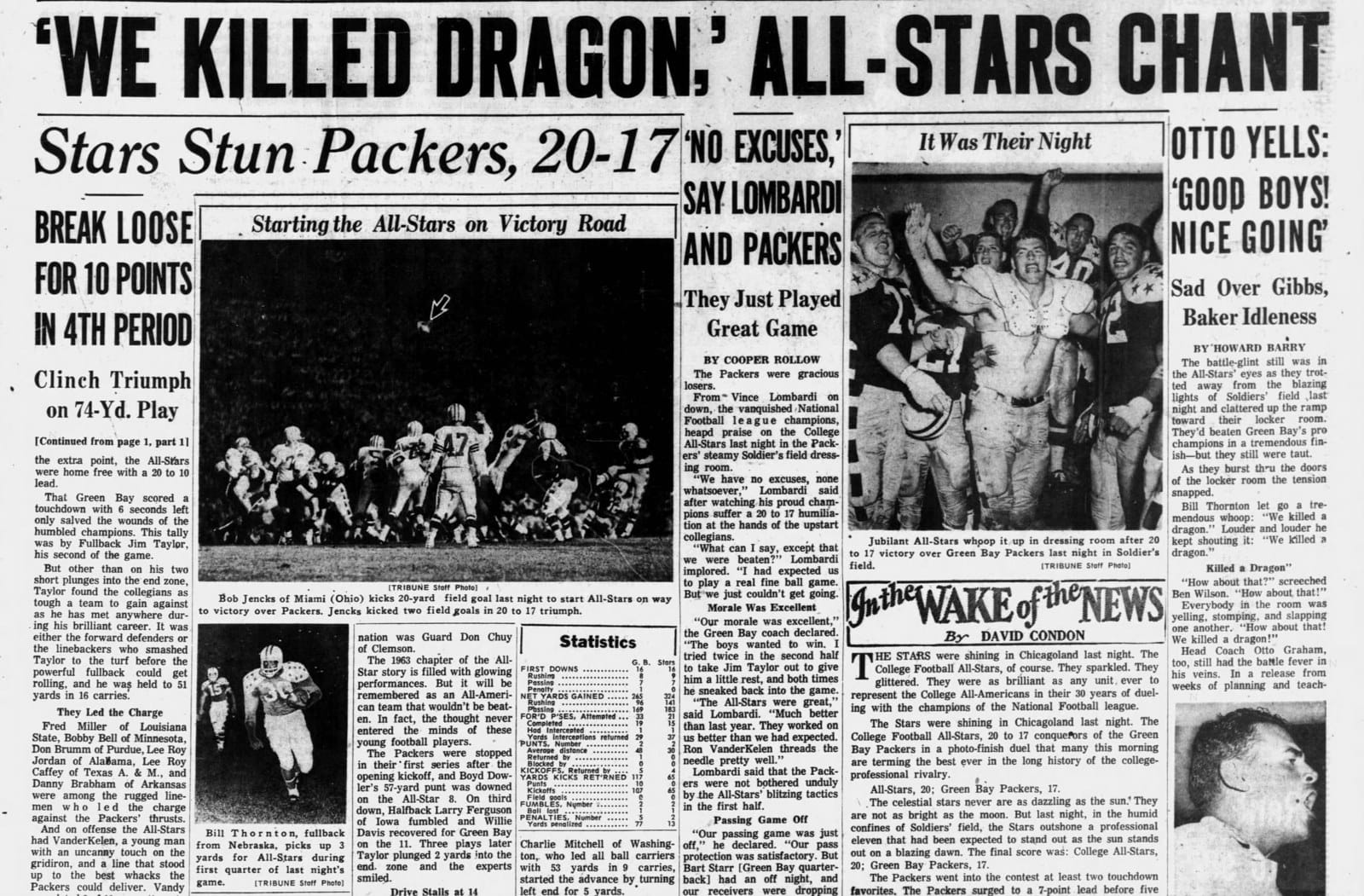 Chicago Tribune, Aug 3, 1963: 