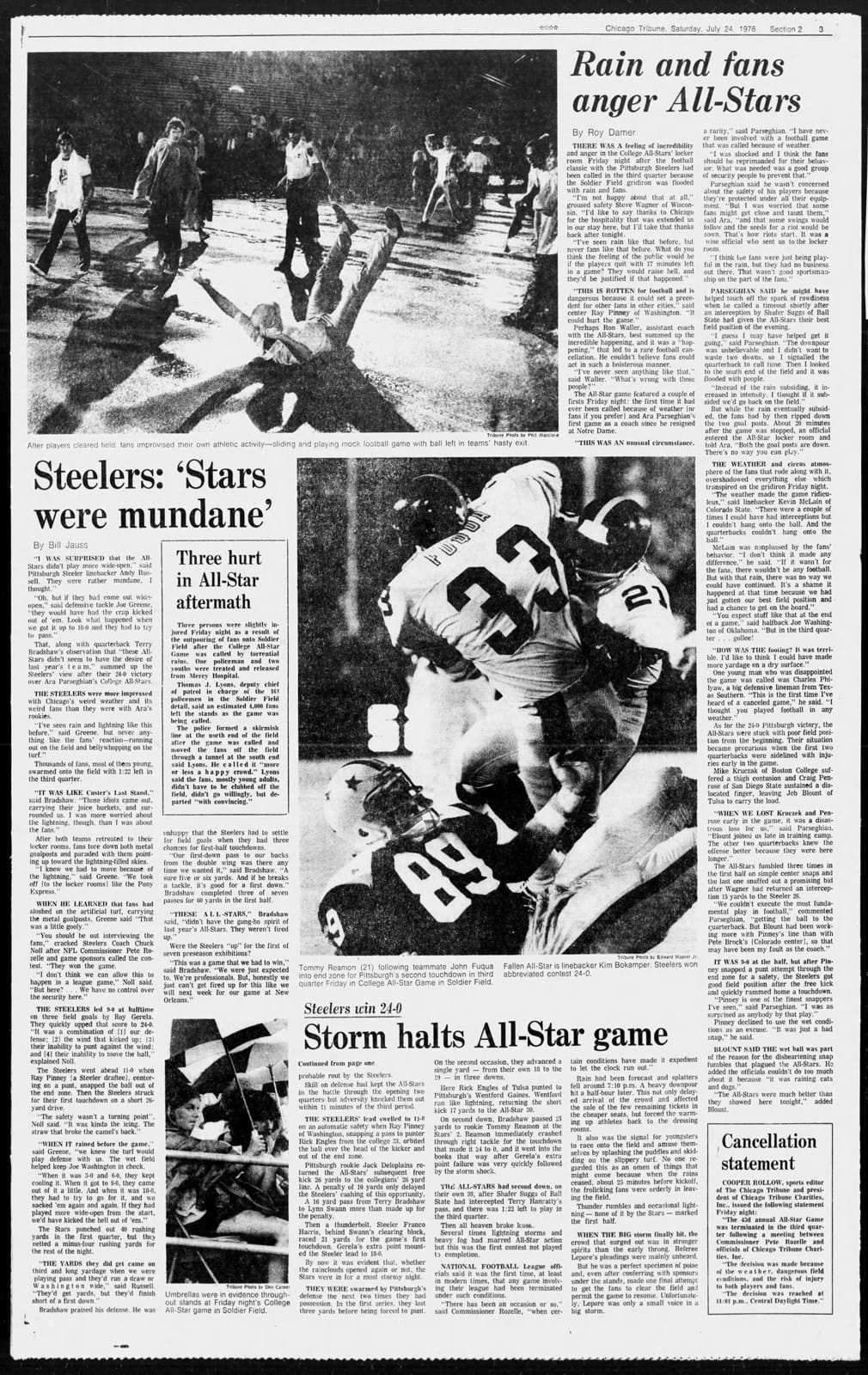 Chicago Tribune, July 24, 1976: 