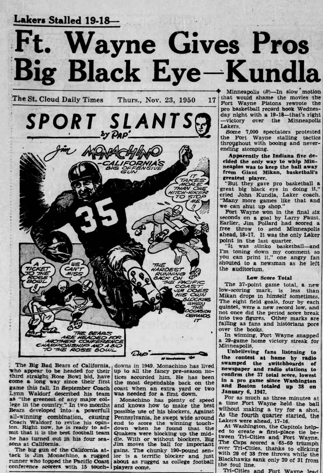St. Cloud Times, Nov 23, 1950: 