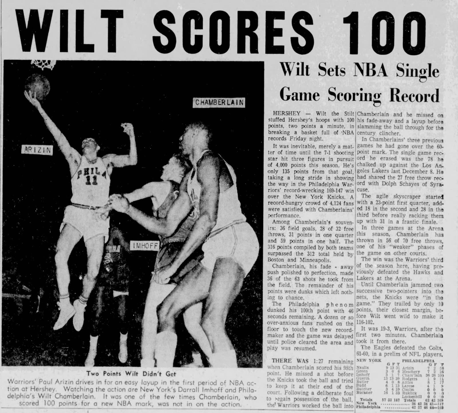Harrisburg Patriot-News, March 3, 1962: 