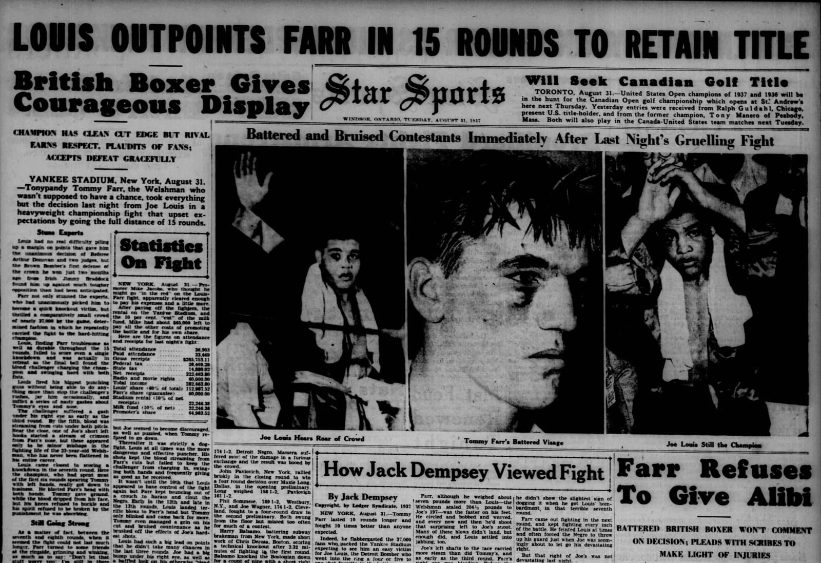 The Windsor Star, Aug 31, 1937: