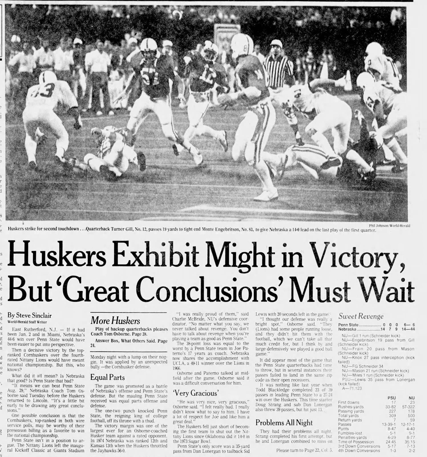 Omaha World-Herald, Aug 30, 1983: