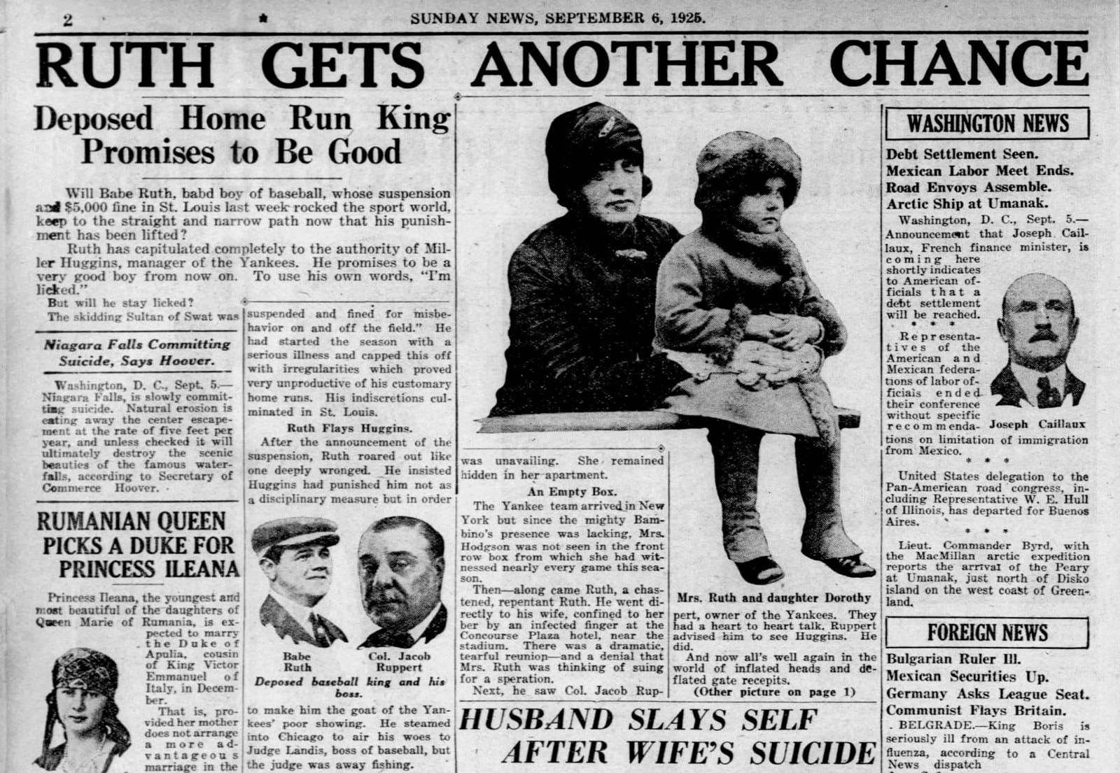 Daily News, Sept 6, 1925: