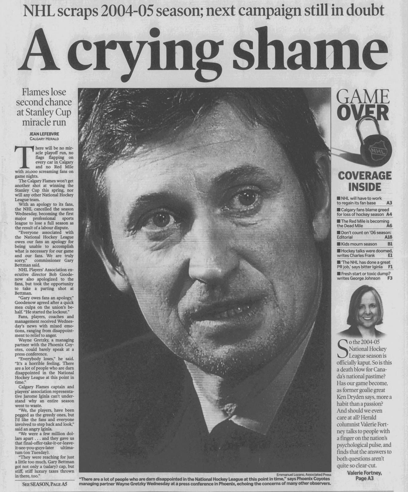 Calgary Herald, Feb 17, 2005: