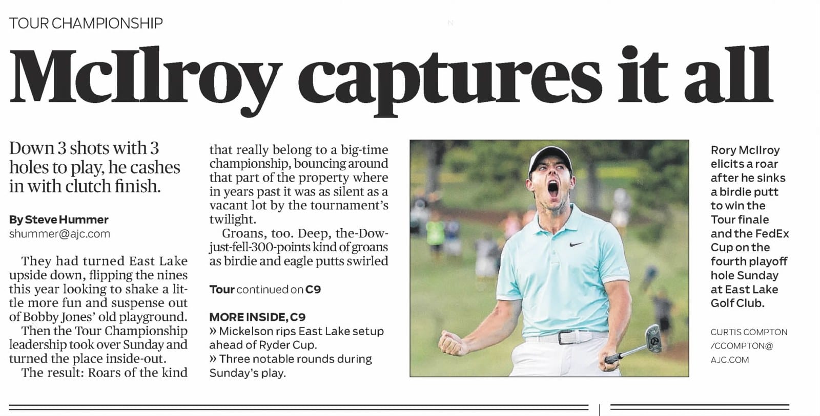 Atlanta Journal-Constitution, Sept 26, 2016: