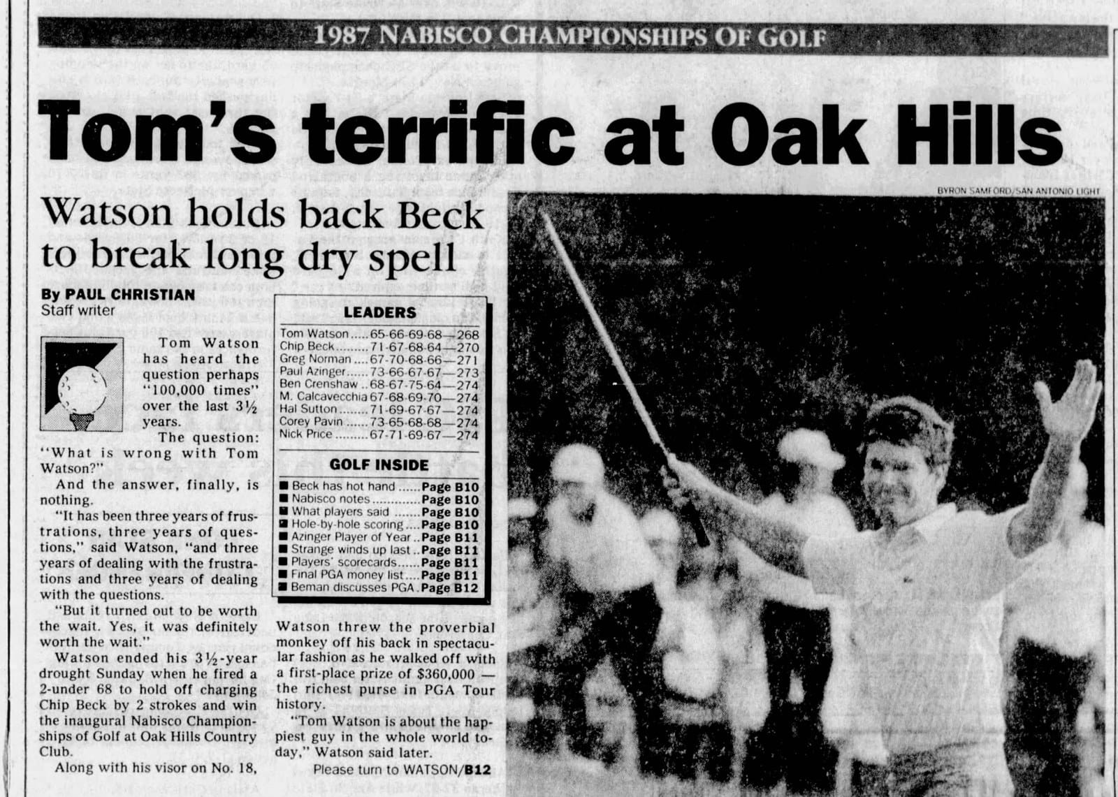 San Antonio Light, Nov 2, 1987: