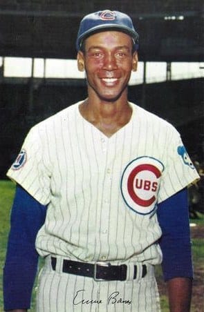 Ernie Banks, 1969 — the best Cubs team in a generation, until September (public domain)