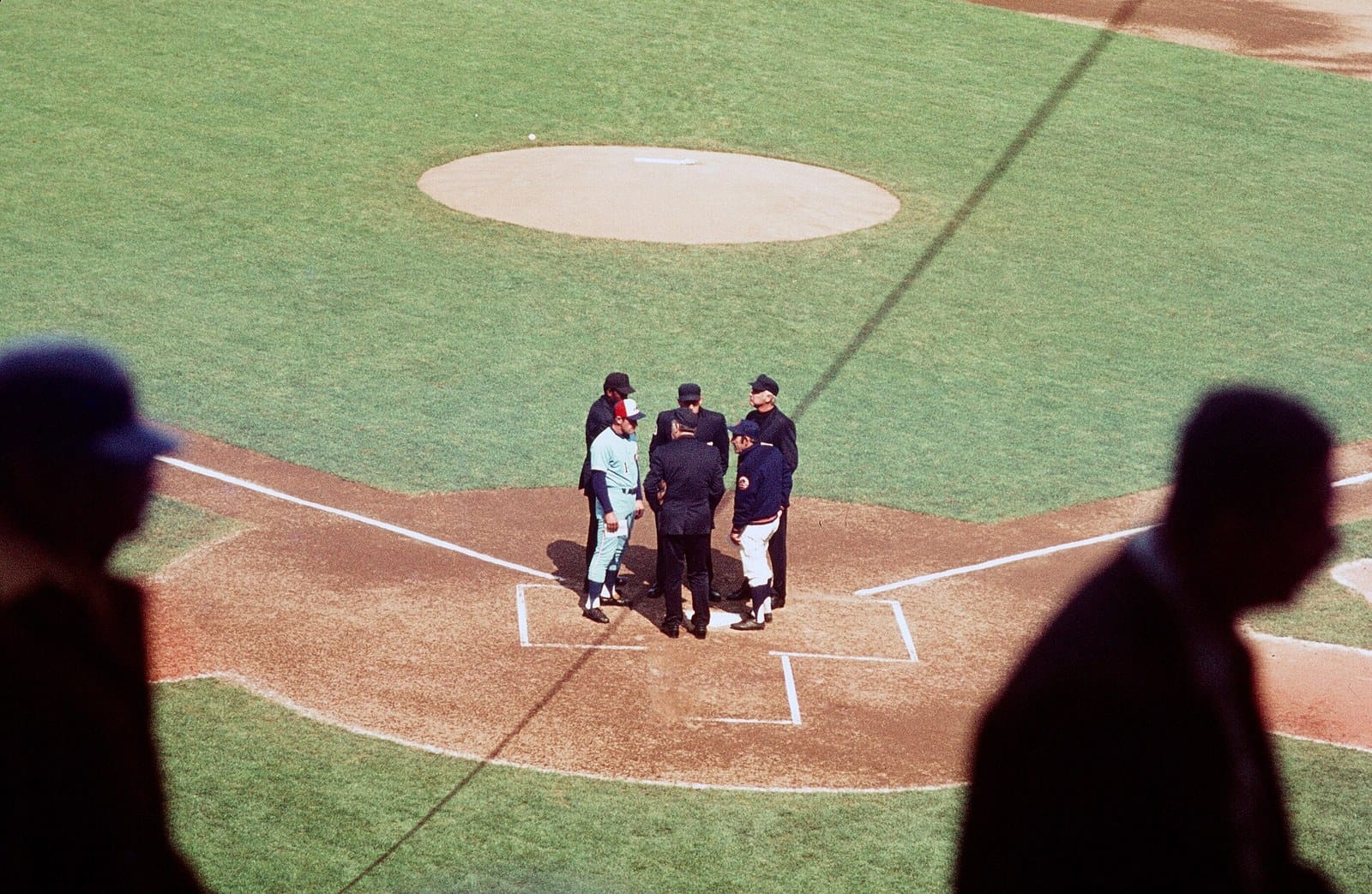 Shea Stadium, July 1969 — where the cat walked. Photo: CC BY-SA 4.0