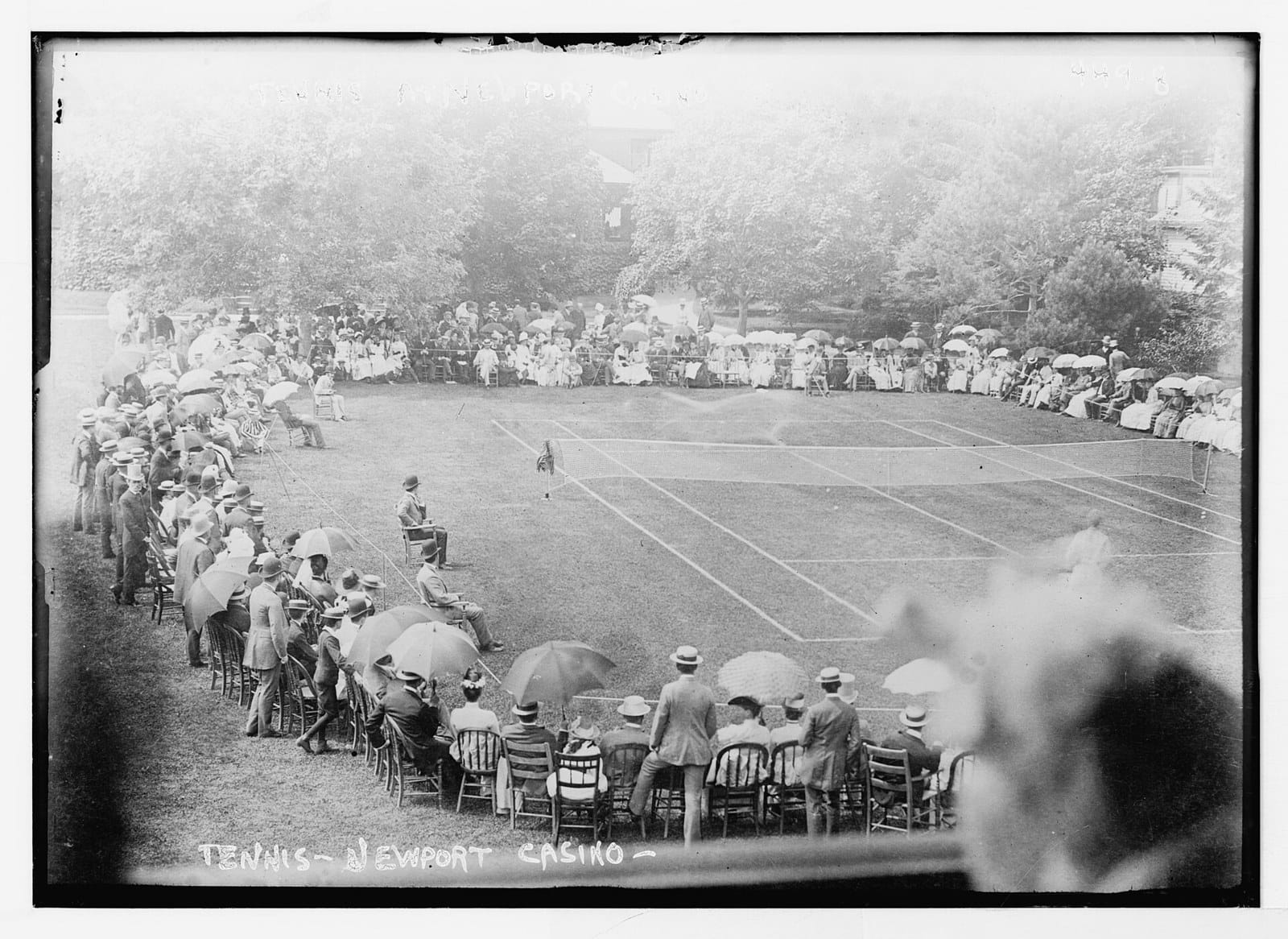 Championship tennis at the Newport Casino, where it all began (Library of Congress, public domain)